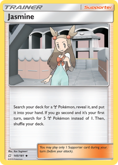 Jasmine, Team Up #145, Pokémon TCG card