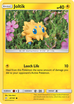 Joltik, Team Up #47, Pokémon TCG card
