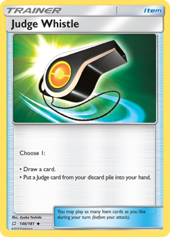 Judge Whistle, Team Up #146, Pokémon TCG card