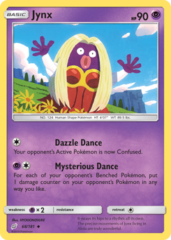 Jynx, Team Up #68, Pokémon TCG card