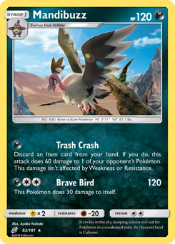 Mandibuzz, Team Up #93, Pokémon TCG card