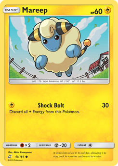 Mareep, Team Up #41, Pokémon TCG card