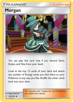 Morgan, Team Up #149, Pokémon TCG card