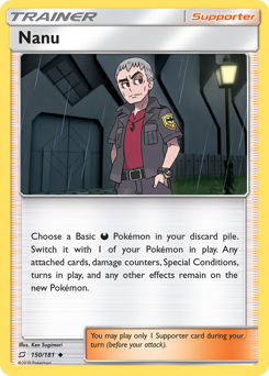 Nanu, Team Up #150, Pokémon TCG card