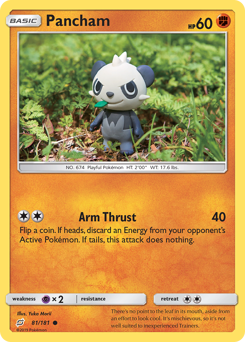 Pancham, Team Up #81, Pokémon TCG card