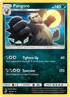 Pangoro, Team Up #94, Pokémon TCG card