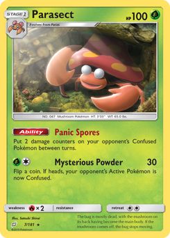Parasect, Team Up #7, Pokémon TCG card