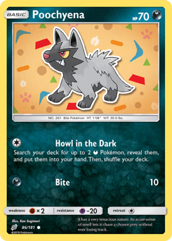 Poochyena, Team Up #86, Pokémon TCG card