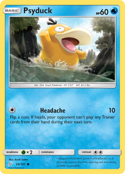 Psyduck, Team Up #26, Pokémon TCG card