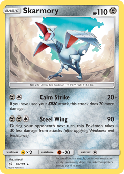 Skarmory, Team Up #98, Pokémon TCG card