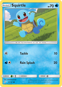Squirtle, Team Up #23, Pokémon TCG card