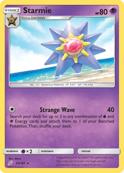 Starmie, Team Up #65, Pokémon TCG card