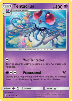 Tentacruel, Team Up #61, Pokémon TCG card