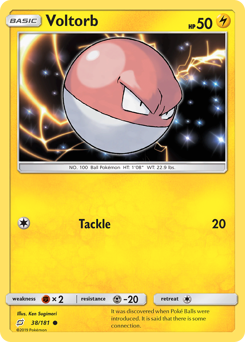 Voltorb, Team Up #38, Pokémon TCG card