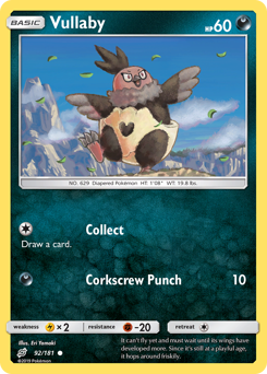 Vullaby, Team Up #92, Pokémon TCG card