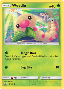 Weedle, Team Up #2, Pokémon TCG card