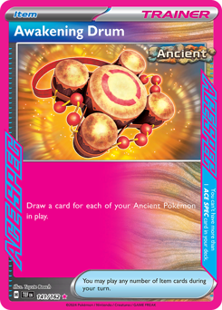 Awakening Drum, Temporal Forces #141, Pokémon TCG card