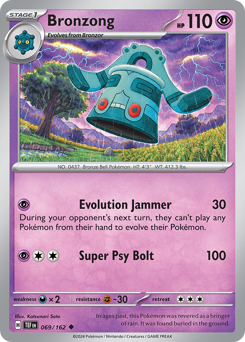 Bronzong, Temporal Forces #69, Pokémon TCG card