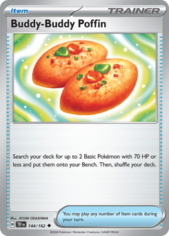 Buddy-Buddy Poffin, Temporal Forces #144, Pokémon TCG card