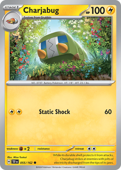 Charjabug, Temporal Forces #55, Pokémon TCG card