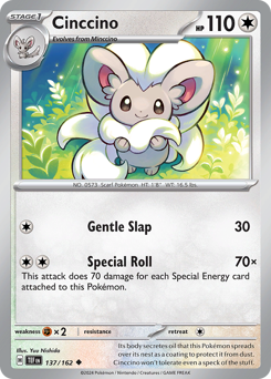 Cinccino, Temporal Forces #137, Pokémon TCG card
