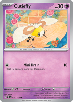 Cutiefly, Temporal Forces #75, Pokémon TCG card