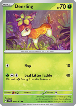 Deerling, Temporal Forces #16, Pokémon TCG card