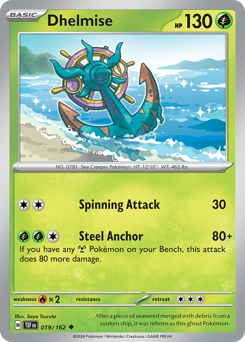 Dhelmise, Temporal Forces #19, Pokémon TCG card