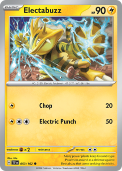 Electabuzz, Temporal Forces #53, Pokémon TCG card