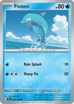Finizen, Temporal Forces #48, Pokémon TCG card