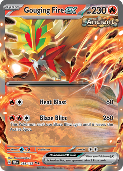 Gouging Fire ex, Temporal Forces #38, Pokémon TCG card