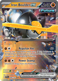 Iron Boulder ex, Temporal Forces #99, Pokémon TCG card