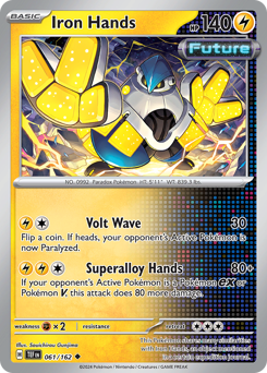 Iron Hands, Temporal Forces #61, Pokémon TCG card