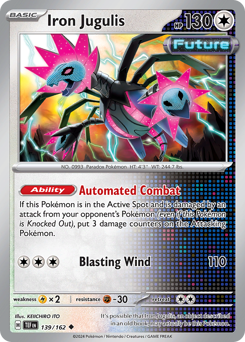 Iron Jugulis, Temporal Forces #139, Pokémon TCG card