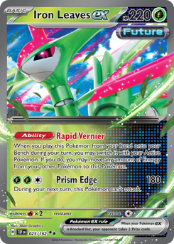 Iron Leaves ex, Temporal Forces #25, Pokémon TCG card