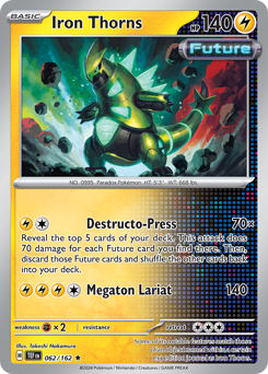Iron Thorns, Temporal Forces #62, Pokémon TCG card