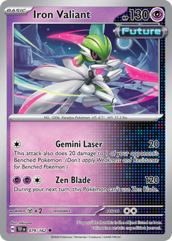 Iron Valiant, Temporal Forces #79, Pokémon TCG card