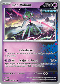 Iron Valiant, Temporal Forces #80, Pokémon TCG card