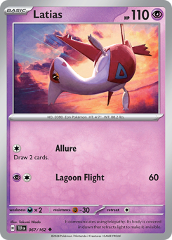Latias, Temporal Forces #67, Pokémon TCG card