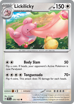 Lickilicky, Temporal Forces #125, Pokémon TCG card