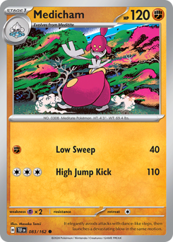 Medicham, Temporal Forces #83, Pokémon TCG card
