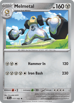 Melmetal, Temporal Forces #117, Pokémon TCG card