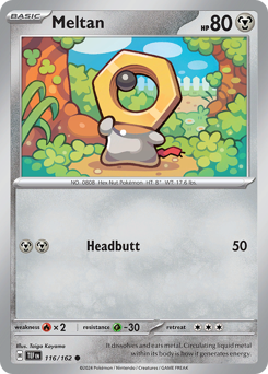 Meltan, Temporal Forces #116, Pokémon TCG card