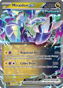 Miraidon ex, Temporal Forces #122, Pokémon TCG card