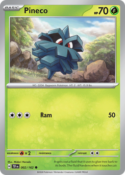 Pineco, Temporal Forces #2, Pokémon TCG card
