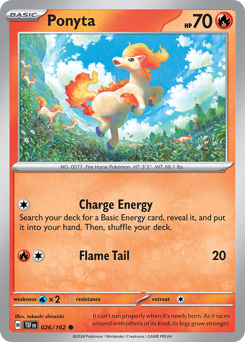 Ponyta, Temporal Forces #26, Pokémon TCG card