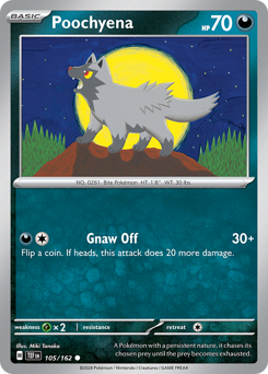 Poochyena, Temporal Forces #105, Pokémon TCG card
