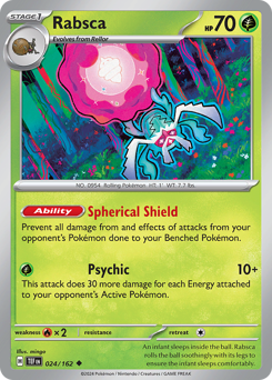 Rabsca, Temporal Forces #24, Pokémon TCG card