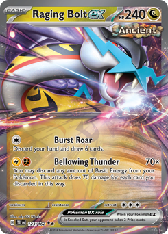 Raging Bolt ex, Temporal Forces #123, Pokémon TCG card
