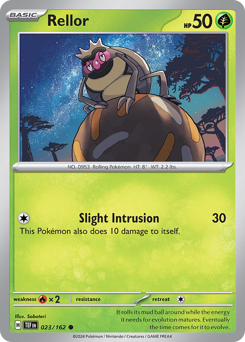 Rellor, Temporal Forces #23, Pokémon TCG card